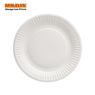(MR.DIY) Disposable Paper Plate [6inch] (20pcs)