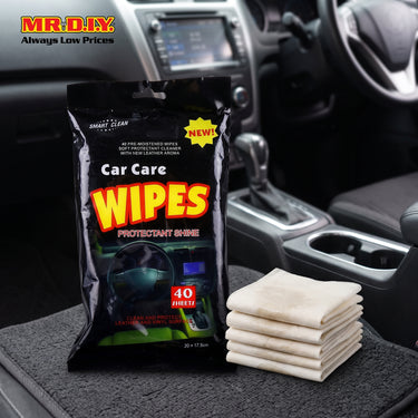 SMART CLEAN Car Care Wipes Pocket Wet Tissue (40pcs)