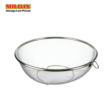 (MR.DIY) Stainless-Steel Round Fine Mesh Strainer (25cm x 10cm)
