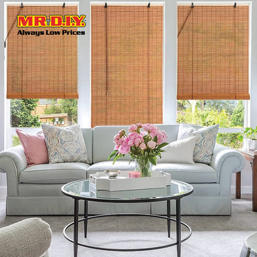 (MR.DIY) Bamboo Outdoor Curtain Blinds (150 X 175cm)