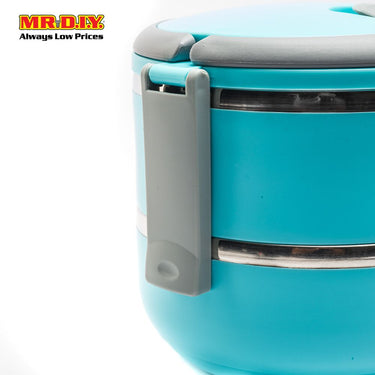 (MR.DIY) Premium Stainless Steel Double Layer Lunch Box