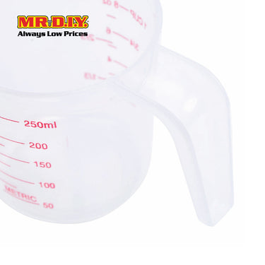 (MR.DIY) Plastic Transparent Baking Kitchen Measuring Small Jug With Handle (1000ml)