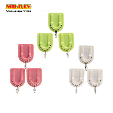 (MR.DIY) Plastic Hook (3pcs)
