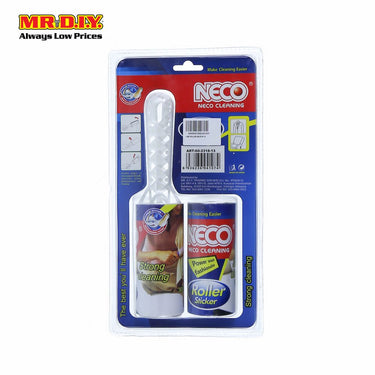 NECO 2 in 1 Cleaning Roller Sticker Set with Roller Sticker Refill (30cm x 10cm)