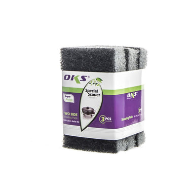 OKS Dual-Sided Sponge Cleaning Multi-Purpose Scouring Pad (3pcs)
