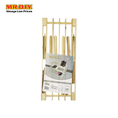 (MR.DIY) 3 Tier Wooden Shoes Rack (63cm x 55cm)