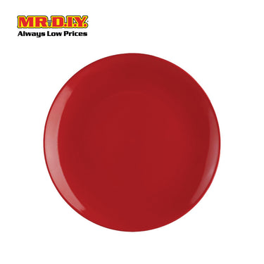 (MR.DIY) Black Red Melamine Dinner Plate 10"