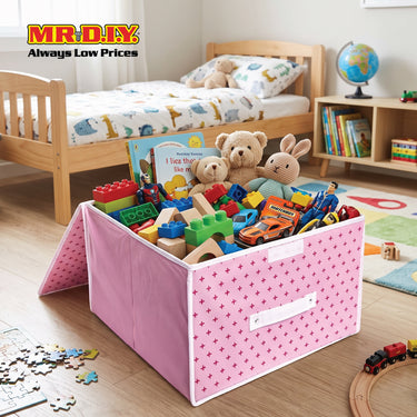 SUNEE Foldable Non-Woven Storage Box with Lid 70417