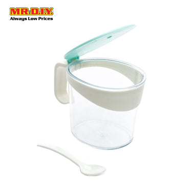 (MR.DIY) Plastic Condiment Containers with Spoon Set (3pcs)