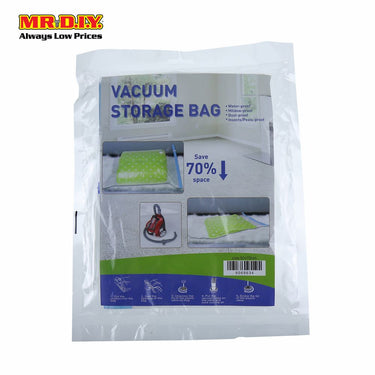 (MR.DIY) Travel Resealable Vacuum Plastic Storage Bag With Valve (50cm X 70cm)