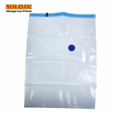 (MR.DIY) Travel Resealable Vacuum Plastic Storage Bag With Valve (50cm X 70cm)