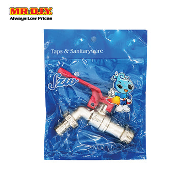 SZW Wall-Mounted Brass Faucet Ball Valve Bib Tap (1/2")