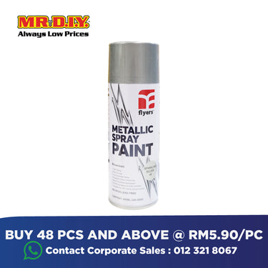(MR.DIY) FLYERS Spray Paint Silver #803 (400ml)