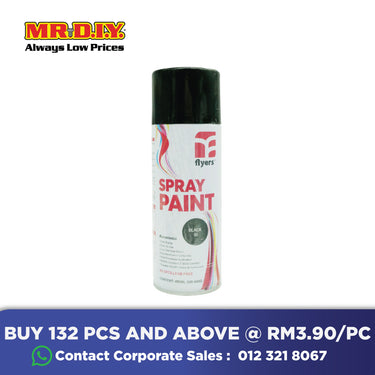 (MR.DIY) FLYERS Spray Paint Black #30 (400ml)