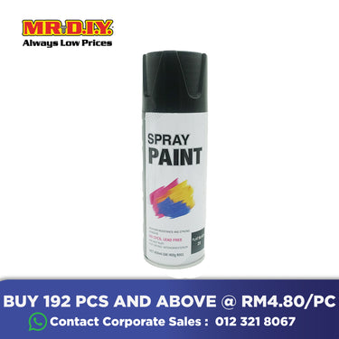 [BEST SELLER] (MR.DIY) FLYERS Spray Paint Flat Black #29 (400ml)