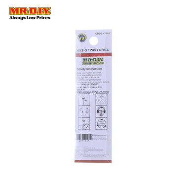 (MR.DIY) HSS-G Twist Drill Bit 47060 (6mm)