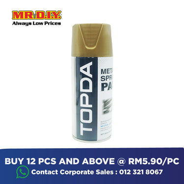 (MR.DIY) TOPDA Spray Paint Gold #808 (400ml)