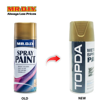 (MR.DIY) TOPDA Spray Paint Gold #808 (400ml)