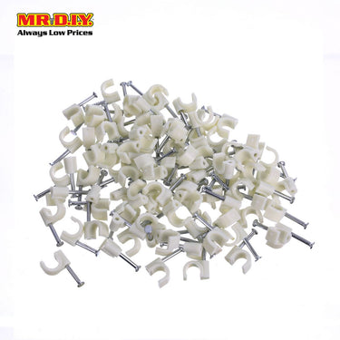 (MR.DIY) Cable Clip 6mm (100 pcs)