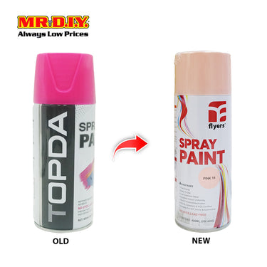 (MR.DIY) FLYERS Spray Paint Pink #18 (400ml)
