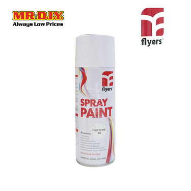 (MR.DIY) FLYERS Spray Paint Flat White #64 (400ml)