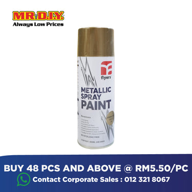 (MR.DIY) FLYERS Spray Paint Sparkling Gold #49 (400ml)