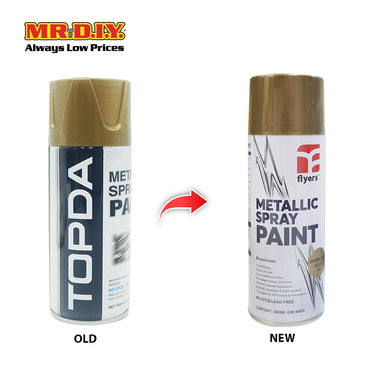 (MR.DIY) FLYERS Spray Paint Sparkling Gold #49 (400ml)