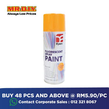 (MR.DIY) FLYERS Spray Paint Fluorescent Orange #55 (400ml)