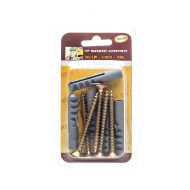 (MR.DIY) Screws & Plugs (5pc)