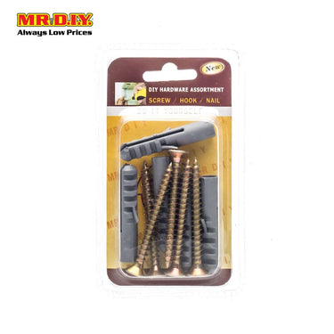 (MR.DIY) Screws & Plugs (5pc)