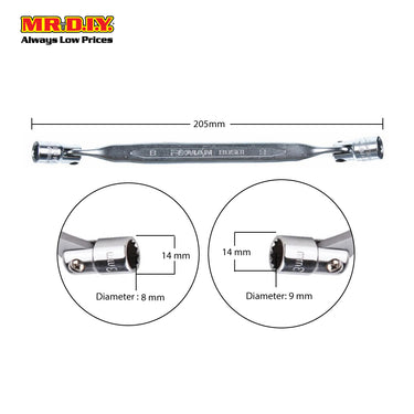 FIXMAN Hinged Socket Wrench 8x9mm