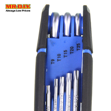 HOTAK Folding Torx Key Set (8pcs) YJHK-2757