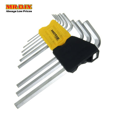 HOTAK 9-piece Long Arm Hex Key Set