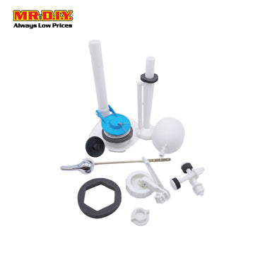 (MR.DIY) Replacement Toilet Tank Fill Valve Water Drain Flush Dual Button Kits
