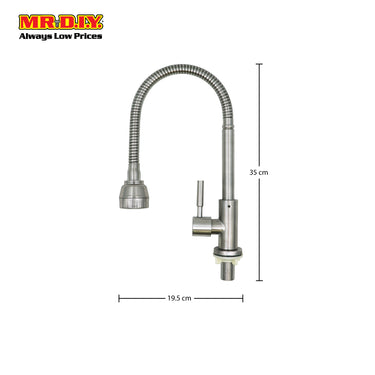 (MR.DIY)  Stainless Steel Pillar Sink Tap 18443