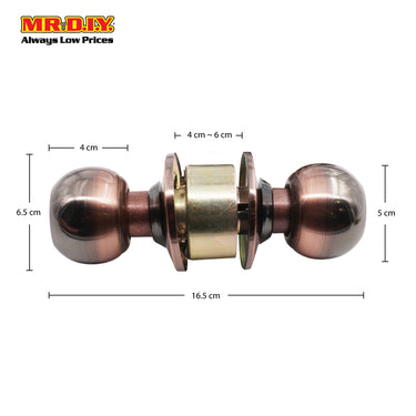 FIGHTER Cylinder Entrance Lock Set Brown (60mm)