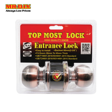 FIGHTER Cylinder Entrance Lock Set Brown (60mm)