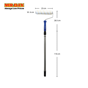 ROTTWEILER Paint Roller Brush with Telescopic Pole (18cm)