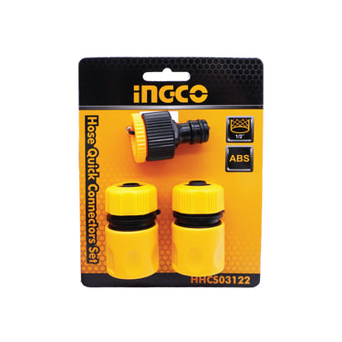 INGCO 1/2" Hose Quick Connection Set (3pcs)