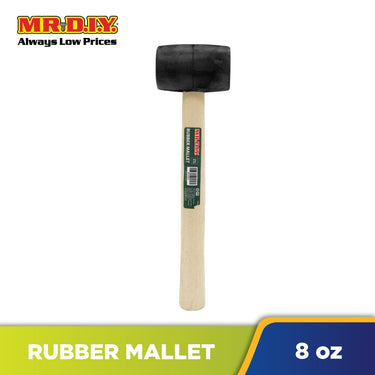 (MR.DIY) Rubber Mallet Wood Handle Hammer 8OZ