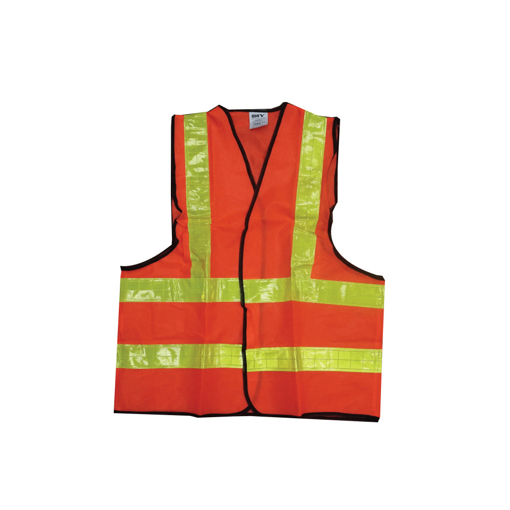 Reflective Polyester Safety Vest Orange (2XL) –