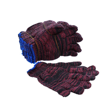 (MR.DIY) Batik Knitted Cotton Safety Hand Gloves 850g (12 pairs)