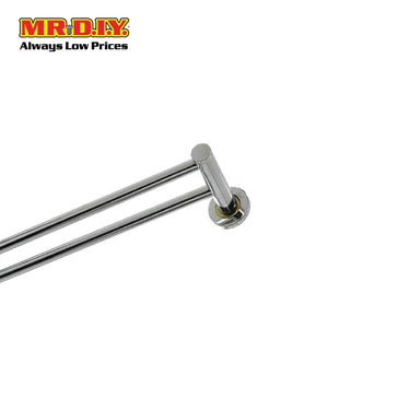 (MR.DIY) Stainless Steel Durable Towel Hanger Double Bar Bathroom (60 x 22cm)