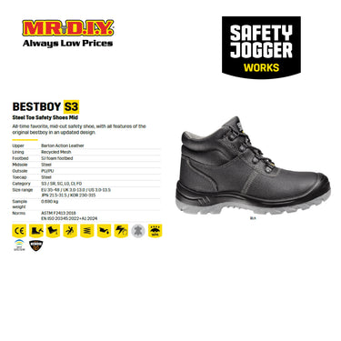 [PRE-ORDER] SAFETY JOGGER BESTBOY S3 Safety Shoes