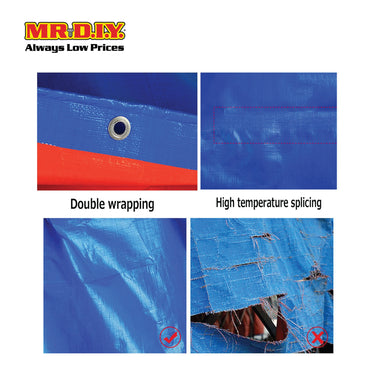 (MR.DIY) Waterproof Tarpaulin Canvas Sheet Cover (10x12 Feet)