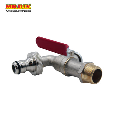 (MR.DIY)  89244  Copper Bib Tap 1/2" (Red handle)