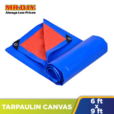 (MR.DIY) Waterproof Tarpaulin Canvas Sheet Cover (6x9 Feet)