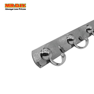 (MR.DIY) Stainless Steel Cloth Towel 5 Hooks Hanger