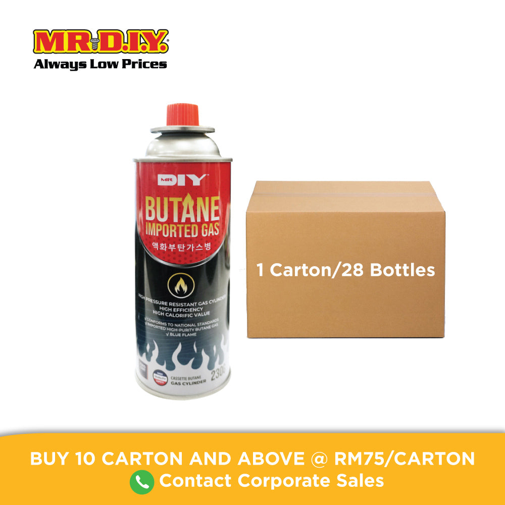 (MR.DIY) Butane Imported Gas Cartridge (230g) – MR. D.I.Y. ECOMMERCE (M ...