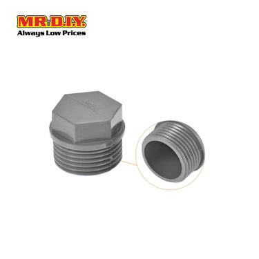 (MR.DIY) PVC 1/2" Square Plug AM